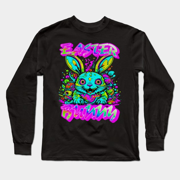 Easter Bunny Long Sleeve T-Shirt by Outrageous Flavors